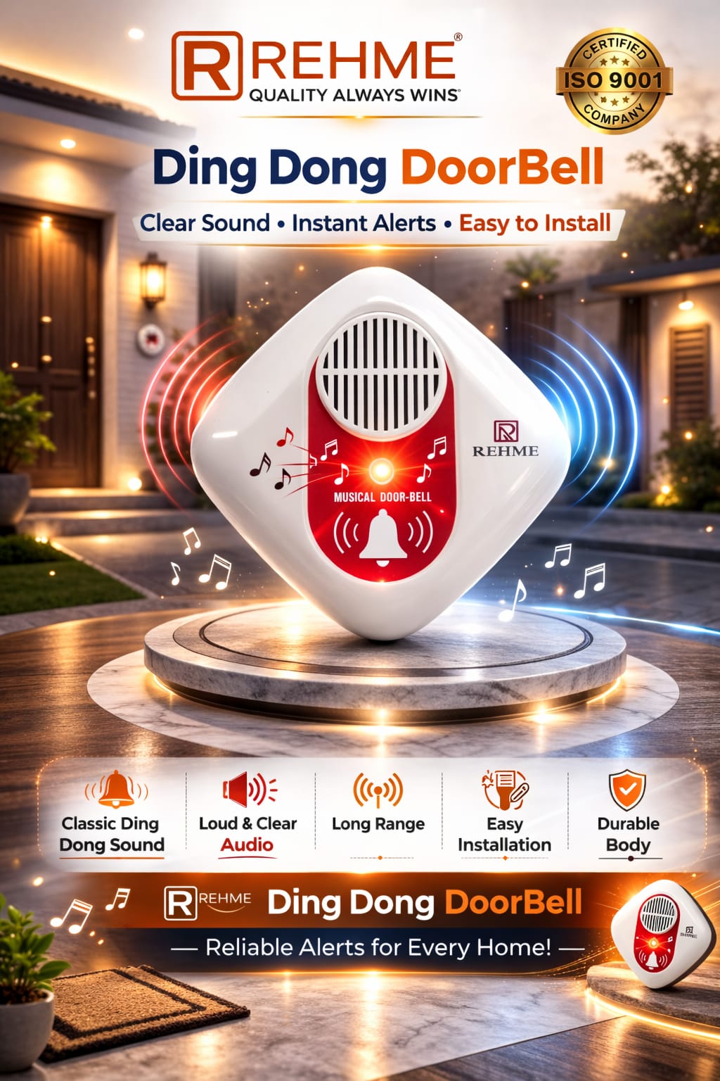 Rehme Ding Dong Door Bell